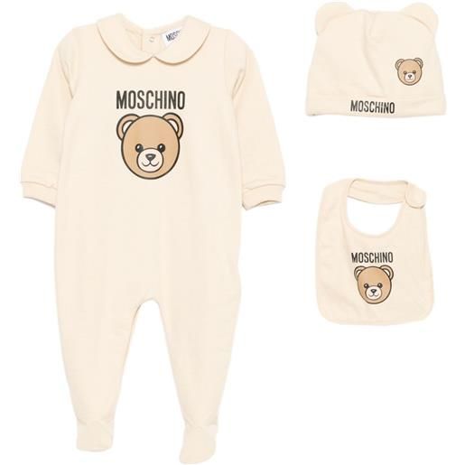 Moschino Kids tutine con stampa teddy (3 pezzi) - toni neutri
