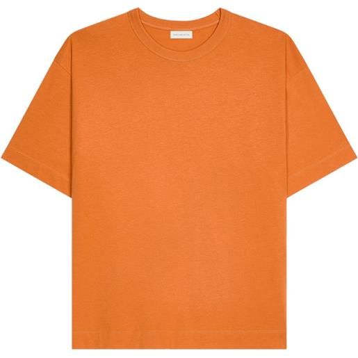 DRIES VAN NOTEN t-shirt girocollo in cotone - arancione