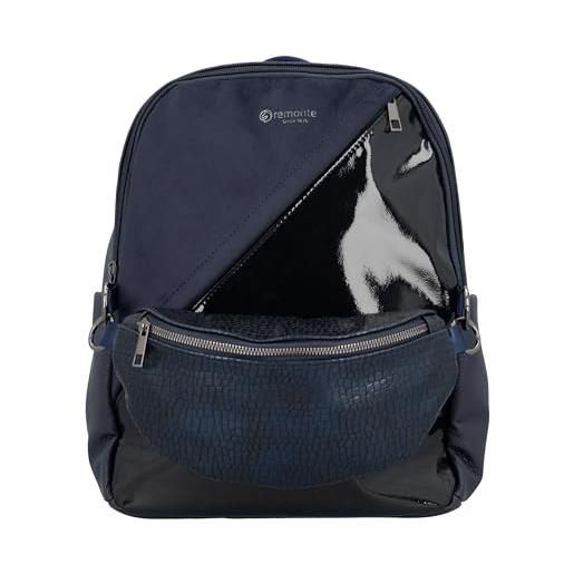 modamoda de - T233 - ital. Zaino da donna 2 in 1 in pelle