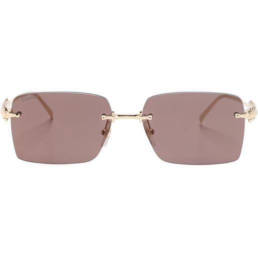 Cartier Eyewear occhiali da sole c de cartier - oro