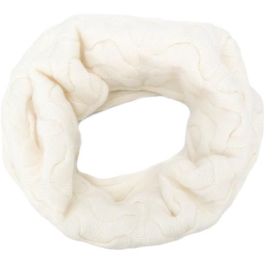 N.Peal scaldacollo intrecciato - bianco