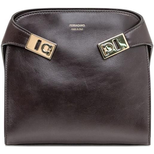 Ferragamo marsupio hug piccolo - marrone