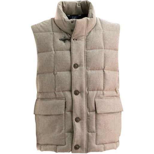 Fay gilet trapuntato - toni neutri