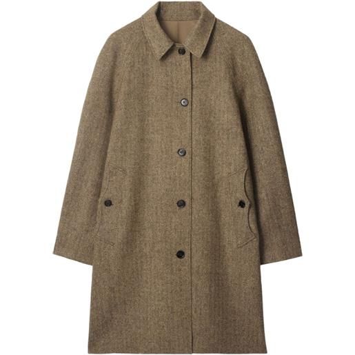 Burberry cappotto reversibile - marrone