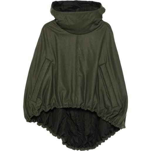 cape concept giacca con cappuccio - verde