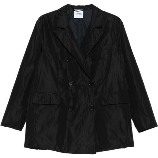 ASPESI impermeabile con bottoni - nero