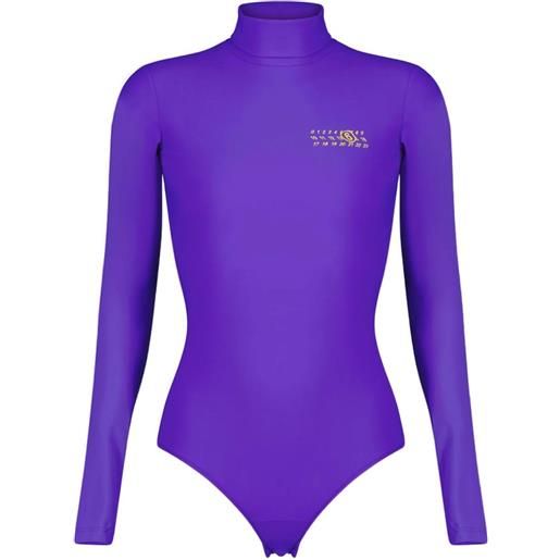 MM6 Maison Margiela body a collo alto - viola