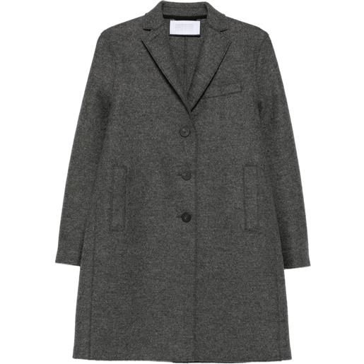 Harris Wharf London cappotto con applicazione e bottoni - grigio