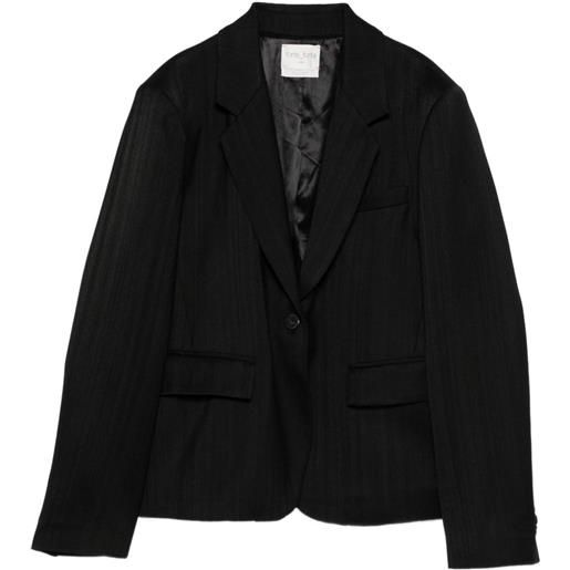 Forte Forte blazer monopetto gessato - nero
