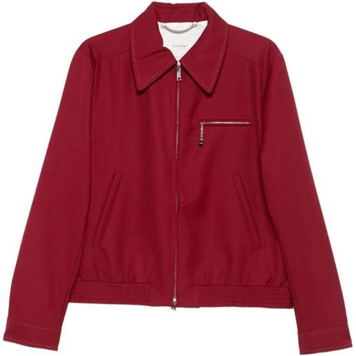 Second/Layer giacca con zip - rosso