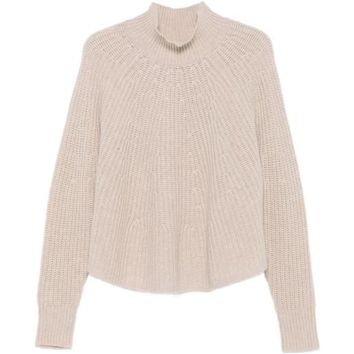 Allude maglione a coste - toni neutri
