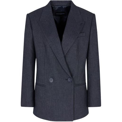 Emporio Armani blazer doppiopetto - blu