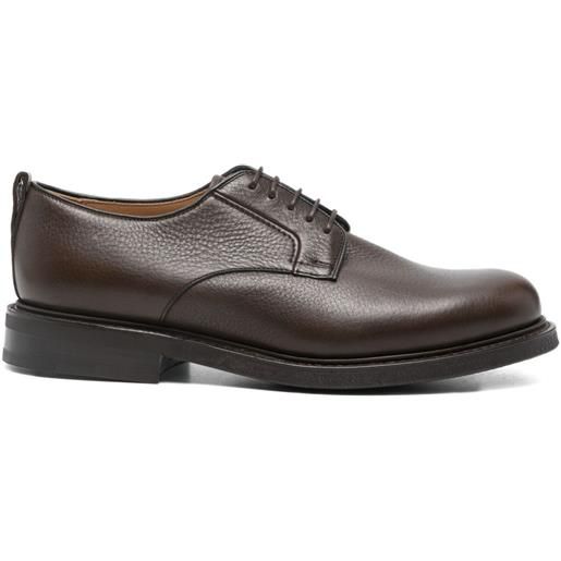 Church's derby stringate in pelle - marrone