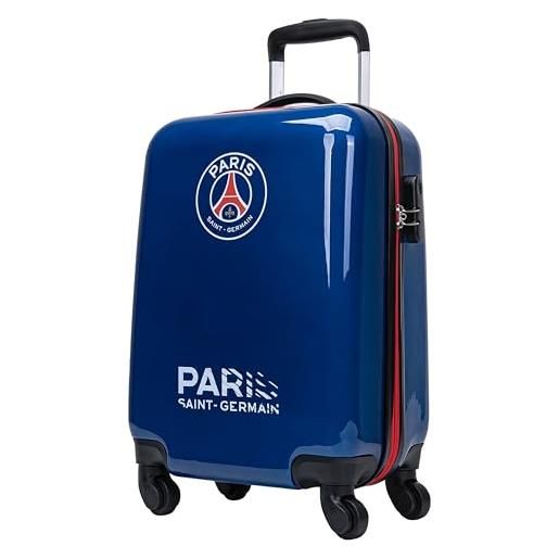 PSG valigia cabina collezione ufficiale paris saint germain - 19 pollici, blu, 48 x 33 x 21 cm, sport