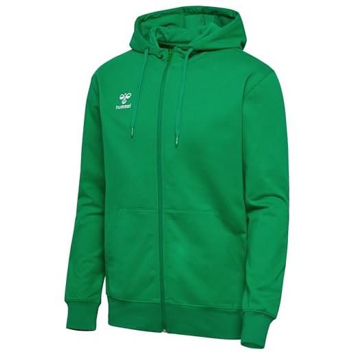 hummel felpa con cappuccio da uomo hmlgo 2.0 con zip