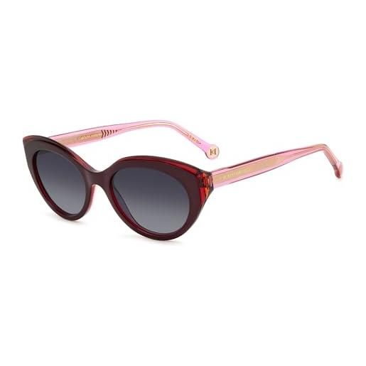 Carolina herrera her 0250/s occhiali da sole, burgundy pink, 56 donna