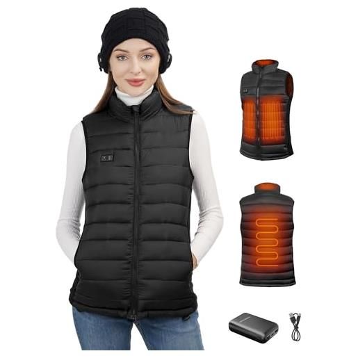 Sevdiea Gilet Riscaldato Donna Con Batteria Inclusa 7.4V Da 16000mAh Gilet Riscaldato Con Batteria Inclusa Gilet Donna Riscaldato Ricaricabile Elettrico S 127114739