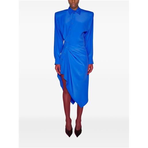 Mugler abito asimmetrico - blu