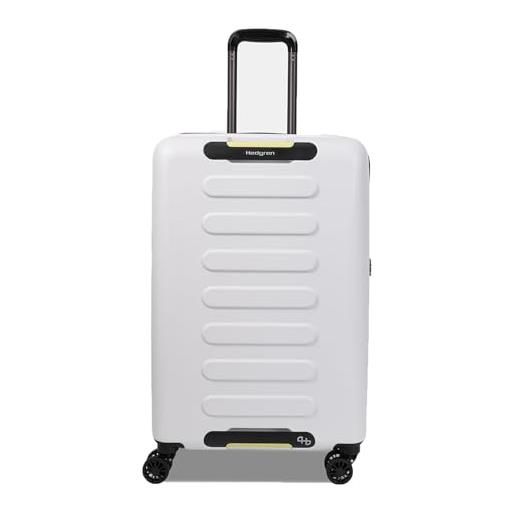 Hedgren grip spinner estensibile di medie dimensioni, vaporous grey, checked 26 inch, 26 / 65 cm espandibile spinner