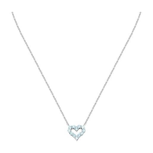 Morellato collana donna in argento 925% riciclato, zirconi, collezione tesori - saiw180
