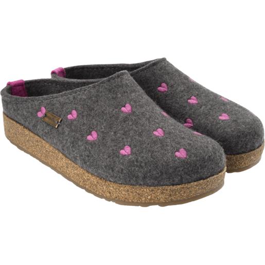 HAFLINGER cuoricini wollfilz ciabatte donna