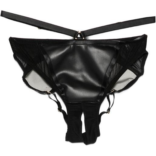 Something Wicked slip mia con dettaglio cut-out - nero