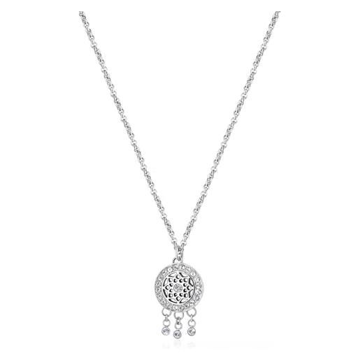 Collana Donne In Cristallo Naturale E Acciaio Inossidabile – Perle 7 Chakra Regolabile, Gioiello Meditazione Yoga, Regalo Significativo
