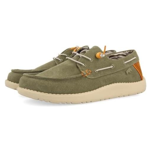 Mocassini Uomo GIOSEPPO Vernonia – Stile Wallabee In Tela Lavata, Suola Leggera In EVA E Plantare Rimovibile – Beige