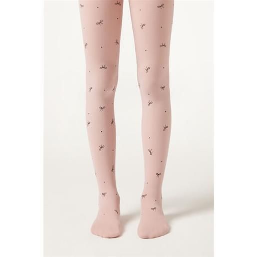 Calzedonia collant coprenti con glitter bambina rosa
