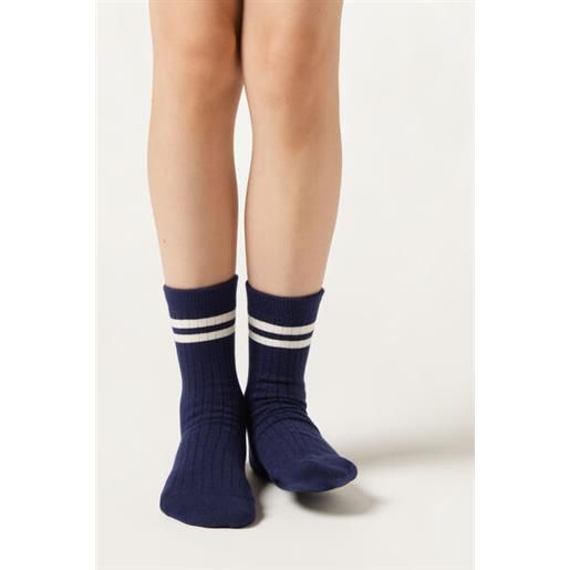 Calzedonia calzini costine fantasia bambini blu