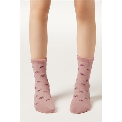 Calzedonia calzini costine fantasia bambini rosa