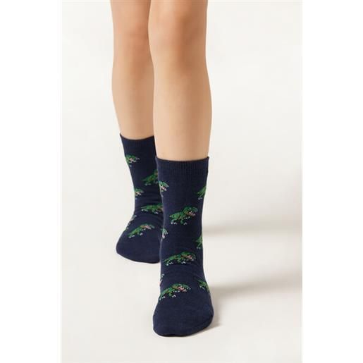 Calzedonia calzini fantasia bambini blu