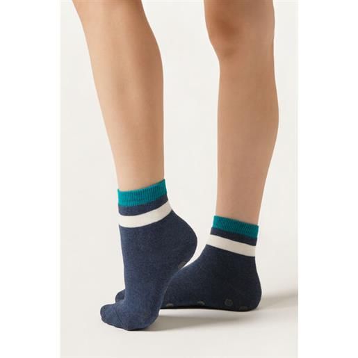 Calzedonia calze antiscivolo in fantasia bambini blu