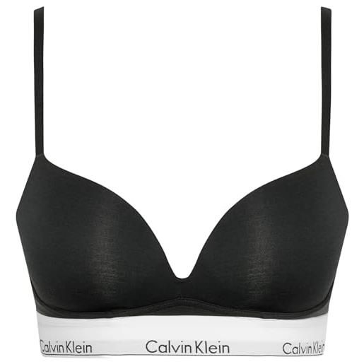 Calvin Klein reggiseno push-up donna plunge con ferretto, nero (black), 2b