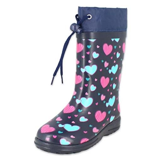 Beck cuori, stivali di gomma bambine e ragazze