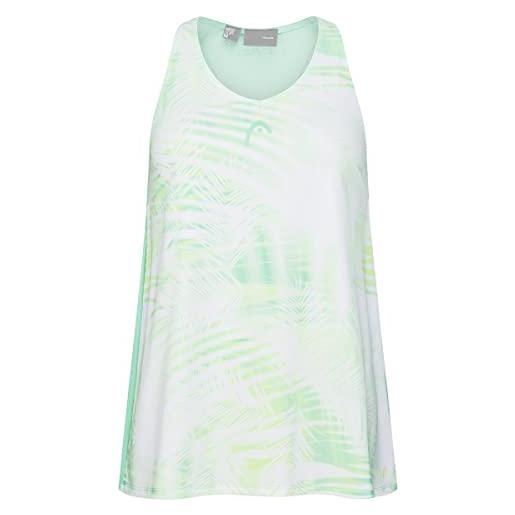 HEAD agility canottiera ragazza verde pastello stampa 140