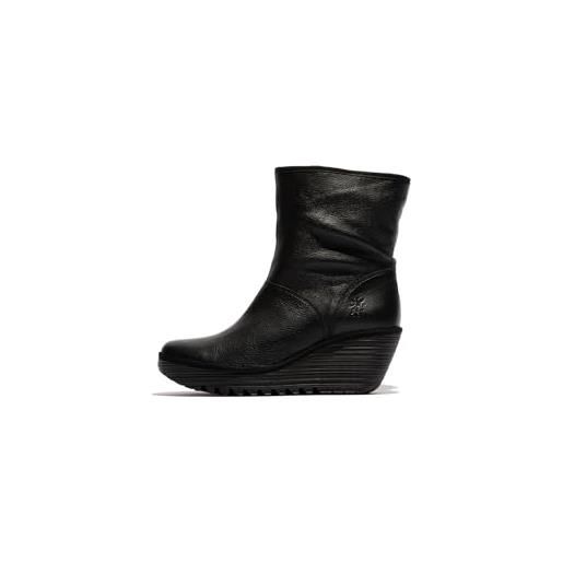 Fly London p501594000 yaxo594fly stivale alla moda donna, nero, 40 eu