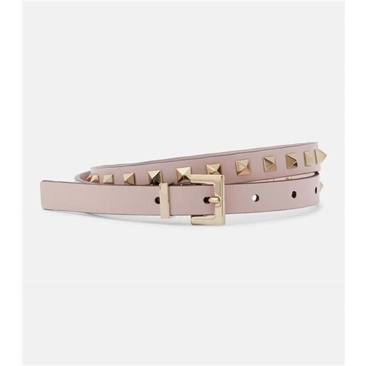 Valentino Garavani cintura slim rockstud in pelle