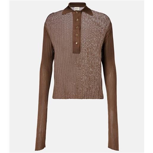 Khaite polo vin in maglia a coste