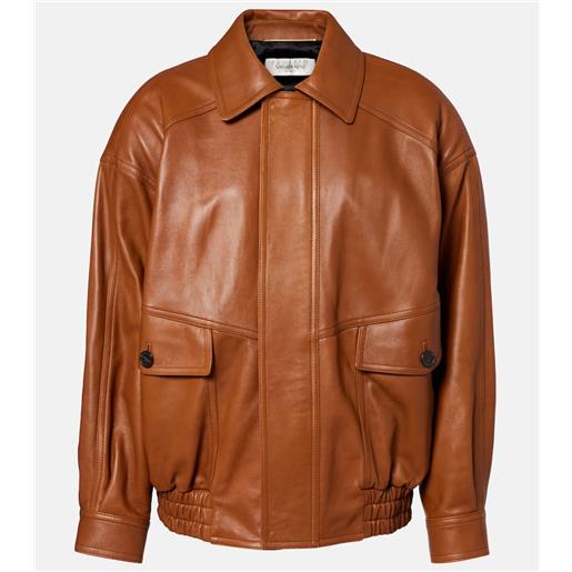 Saint Laurent bomber oversize in pelle