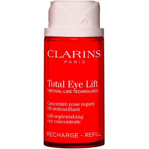 Clarins total eye lift effetto lifting contorno occhi 15 ml ricarica