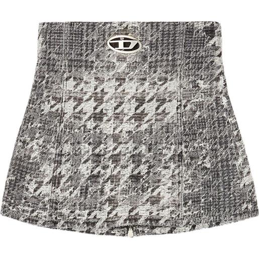 Diesel corsetto denim jacquard - nero