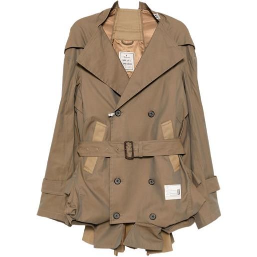 Maison MIHARA YASUHIRO trench upside down - marrone