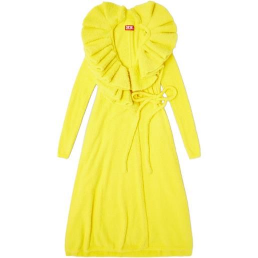 Diesel abito midi m-ingelina - giallo