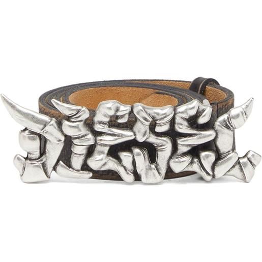 Diesel cintura con fibbia graffiti - nero