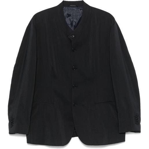 Giorgio Armani blazer con colletto a cinturino - blu