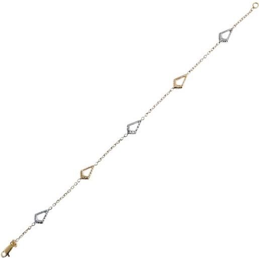 Lucchetta - Bracciale Rigido in Oro Giallo 9k 3.70gr - 20cm,Bracciali d'Oro Vero per Donna Ragazza