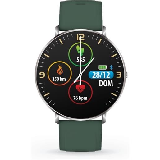 Smartwatch Militare IOWODO Con Chiamate Bluetooth, Bussola, Torcia LED E Batteria 960mAh – IP68, 2 Cinturini