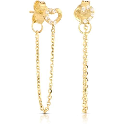 Orecchini a lumaca in argento Sterling carino Aniaml oro