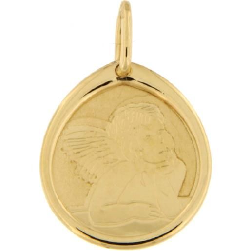 NKlaus Ciondolo Angelo Custode Con Catena – Argento 925, Diametro 10mm Con Incisione 'Dio Ti Benedica' – Gioiello Religioso Minimal (13402) - 4